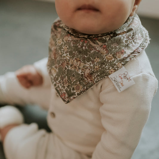 Bavoir foulard liberty strawberry thief