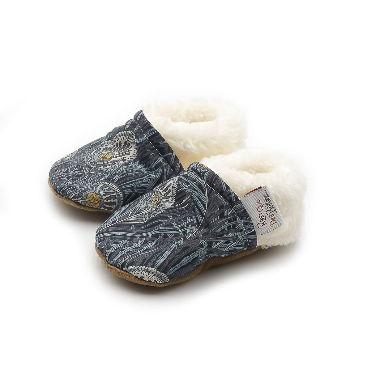 Chaussons liberty queen hera blue hiver