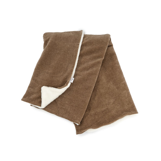 Couverture bébé velours Taupe